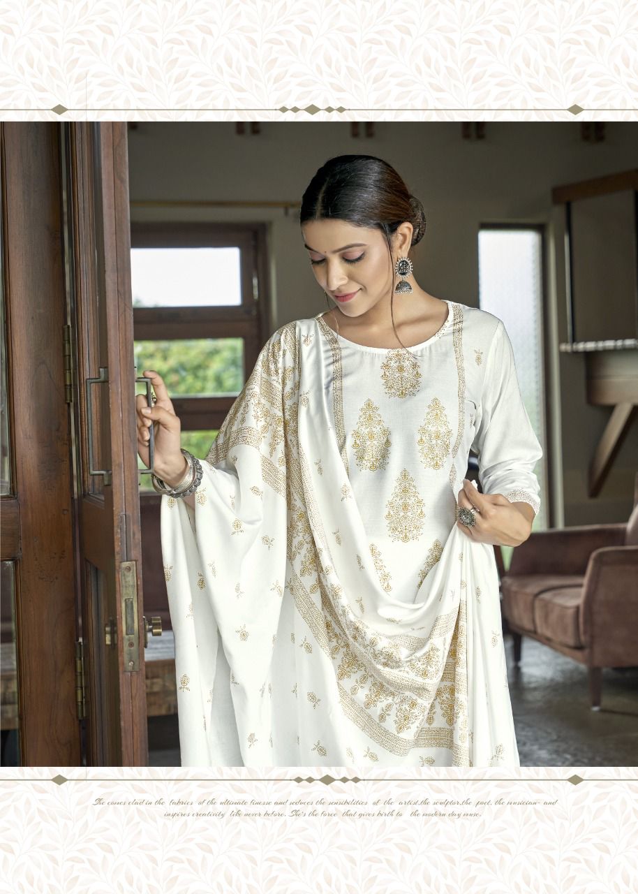 PRACHI V 2 Rayon Designer Fancy Wear Printed Readymade Salwar Suit Collection